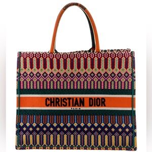 Christian Dior Canvas Book Bag with dust bag and certificate of authenticity